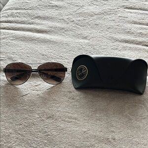 Ray-Ban Dark Brown Aviator Sunglasses